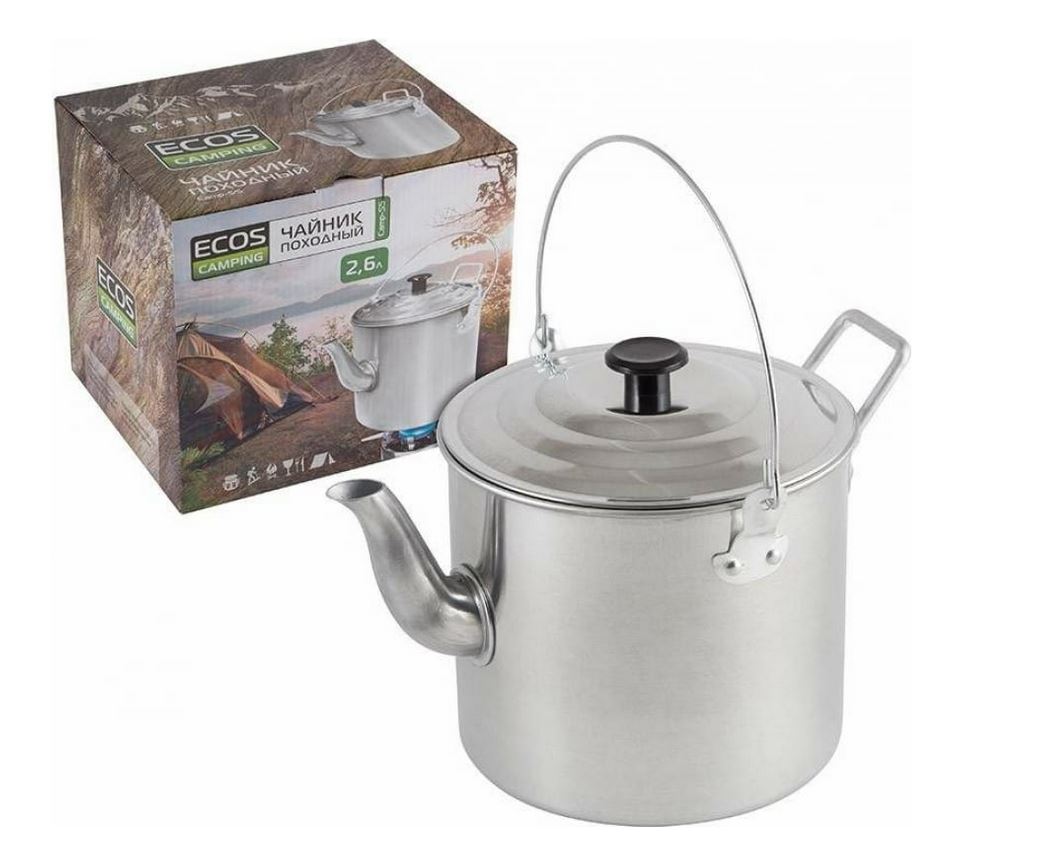Чайник походный Ecos Camp -S5 алюминиевый 2,6л
