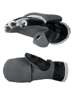 Варежки-перчатки NORFIN AURORA BLACK отстегивающиеся 703035