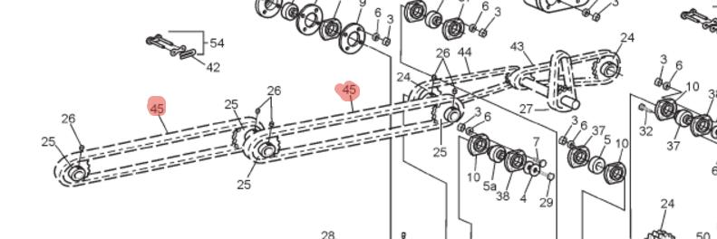 Цепь задняя Argo Conquest RC60-1x84P A603-93