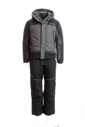 Костюм зимний ICEBERG-30 (Magnum Gear) с полукомбинезоном, графит/черный