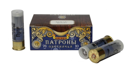 Патрон дроб. 12/76 СКМ Магнум 46гр в пачке 10 шт. (упк 250шт.)