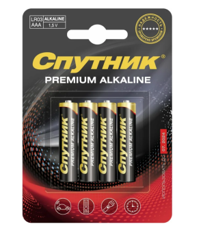 ��������� ������� �������� 4 ��. PREMIUM ALKALINE LR03/4B (���)