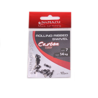  Namazu Pro ROLLING RIBBED SWIVEL, , . Carbon, . 7, test-14  (. 10 .)