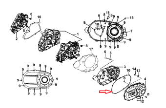 Прокладка крышки сцепления РМ 500 (924051) Прокладка крышки сцепления РМ 500 (924051)