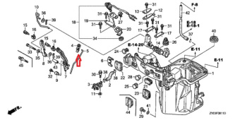 �������� ������ Honda (17838-ZW9-000)