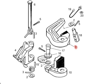 Рычаг тормоза левый 340600280 Буран Рычаг тормоза левый 340600280 Буран