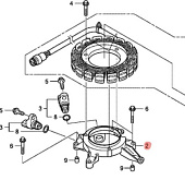 КРОНШТЕЙН, ГЕНЕРАТОР ПЕРЕМЕННОГО ТОКА HONDA 31636-ZZ5-000