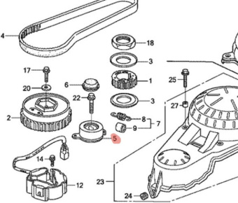 ����. ���������� HONDA 14510-ZV5-003
