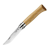 Нож складной Opinel №8 нержавеющая сталь, дуб