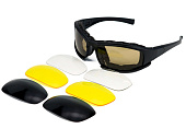 Очки стрелковые ShotTime Panthera GST-005-BLK-K (черные, компл. линз) Очки стрелковые ShotTime Panthera GST-005-BLK-K (черные, компл. линз)