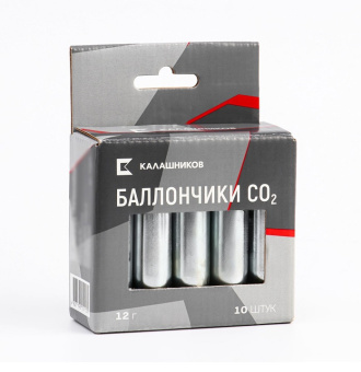 Баллончик СО2, 12гр. Калашников (10шт. упк.)