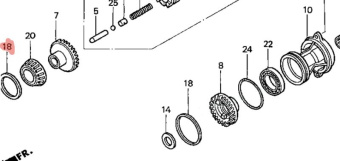 ����� �������������� Honda B (90529-ZV5-000)