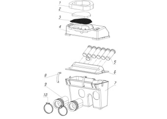 Глушитель шума впуска Тайга (C40800300) Глушитель шума впуска Тайга (C40800300)