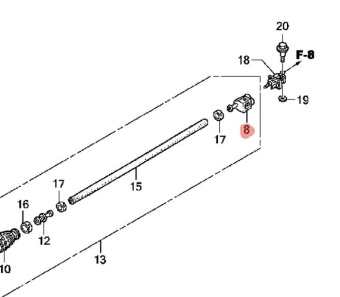 ���������� ��������� ���������� HONDA (17650-ZW9-023) BF40D