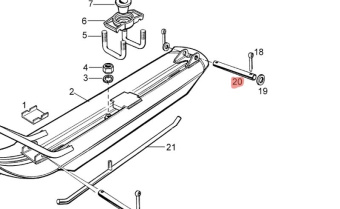 Ось подвески лыжи 110300136 Буран Ось подвески лыжи 110300136 Буран