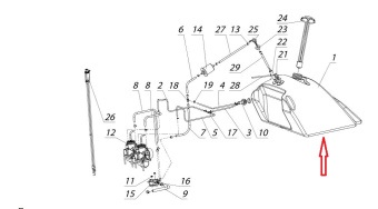 Бак топливный Тайга (C40801102) Бак топливный Тайга (C40801102)