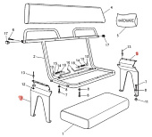 Стальной кронштейн Argo для установки каркаса сиденья А849-86 Стальной кронштейн Argo для установки каркаса сиденья А849-86