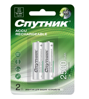 ����������� ������� Ni-MH HR6 (��) 2500 mAh