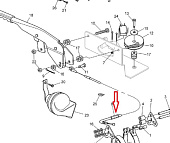 Трос привода стояночного тормоза Argo HDI (165-33) Трос привода стояночного тормоза Argo HDI (165-33)