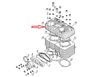 Головка цилиндра левая  Буран (160500008 RM) Головка цилиндра левая  Буран (160500008 RM)