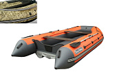 Лодка надув.моторная REEF TRITON 390 (надувное дно, камуфляж)