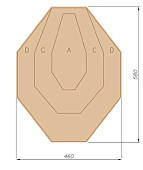 Мишень "IPSC" классическая 580х460 Мишень "IPSC" классическая 580х460