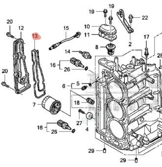  Honda (19371-ZV5-000) BF40