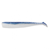 Виброхвост несъедоб. Helios Chebak 3,15"/8 см Blue Sparkles & White 100шт. (HS-3-026-N)