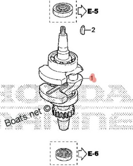 Вал коленчатый 13310-ZN4-020 BF2, 2.3 Вал коленчатый 13310-ZN4-020 BF2, 2.3