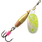 Блесна вращ. AQUA COLAN 10,0g, лепесток № 3, цвет CL-13 (серебро, лимонник) Блесна вращ. AQUA COLAN 10,0g, лепесток № 3, цвет CL-13 (серебро, лимонник)