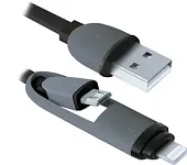  USB 2.0 - Apple 8-pin + micro USB Defender  (microUSB+lightning,1,87488,)